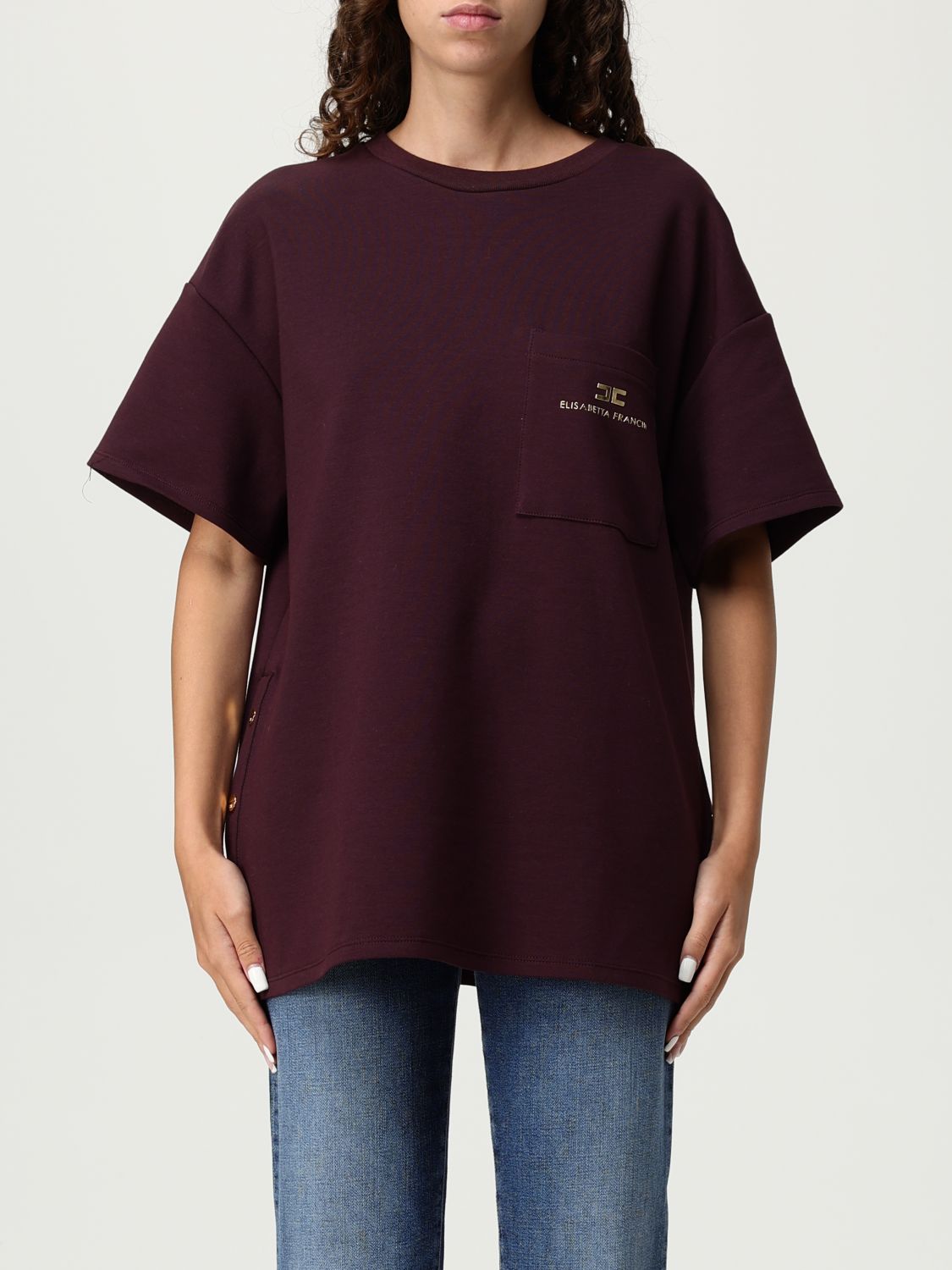 Elisabetta Franchi Sweater  Woman Color Wine In Purple