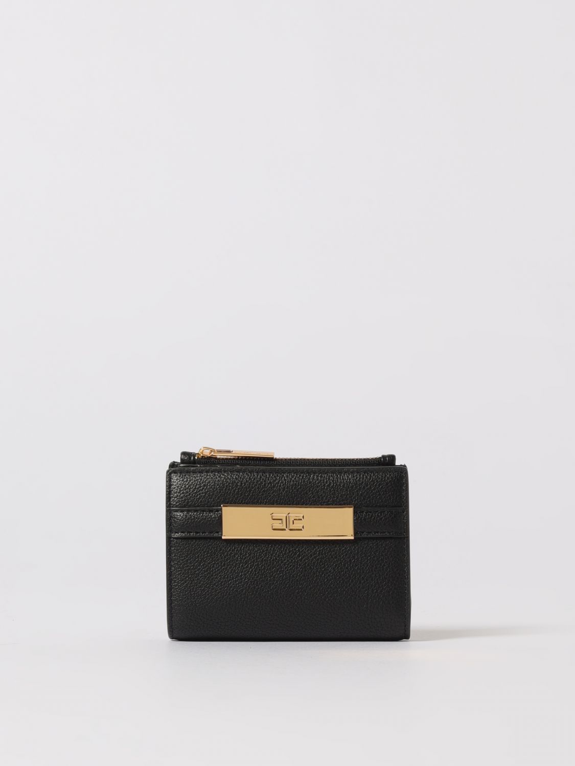 Elisabetta Franchi Wallet Woman Color Black In Black