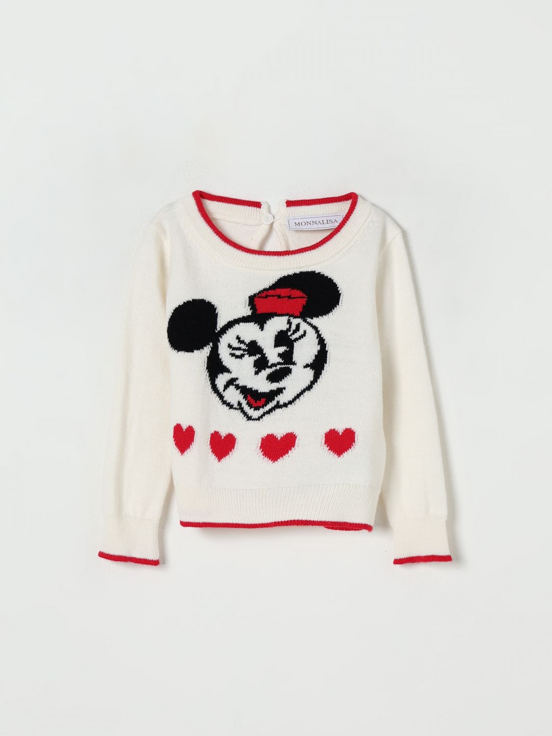 Monnalisa Minnie Sweater In White