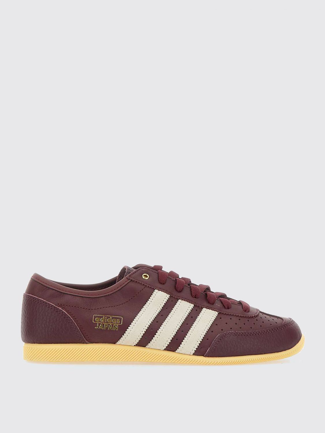 Adidas Originals Womens Shadow Red Cream White Japan Decon Leather Low-top Trainers In Red