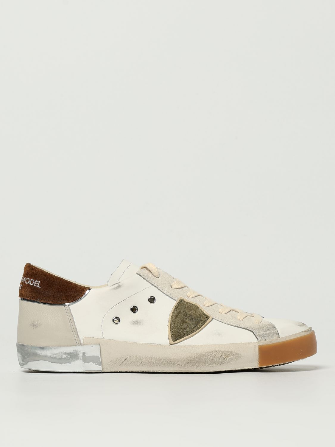 Philippe Model Sneakers Men Color Milk In White