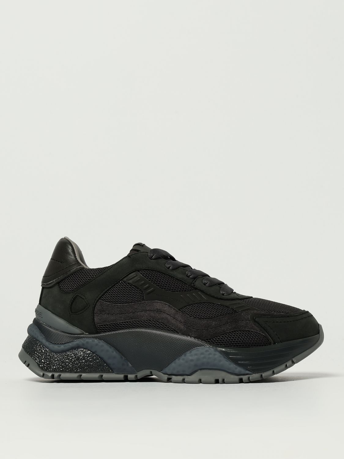 Philippe Model Low Top Sneakers Mesh Panels In Black