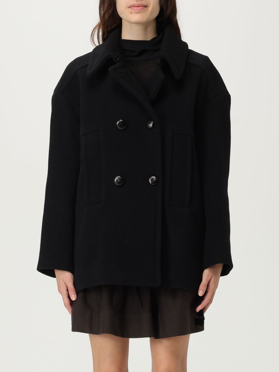 Isabel Marant Étoile Coat Isabel Marant Etoile Woman Color Black In Blue
