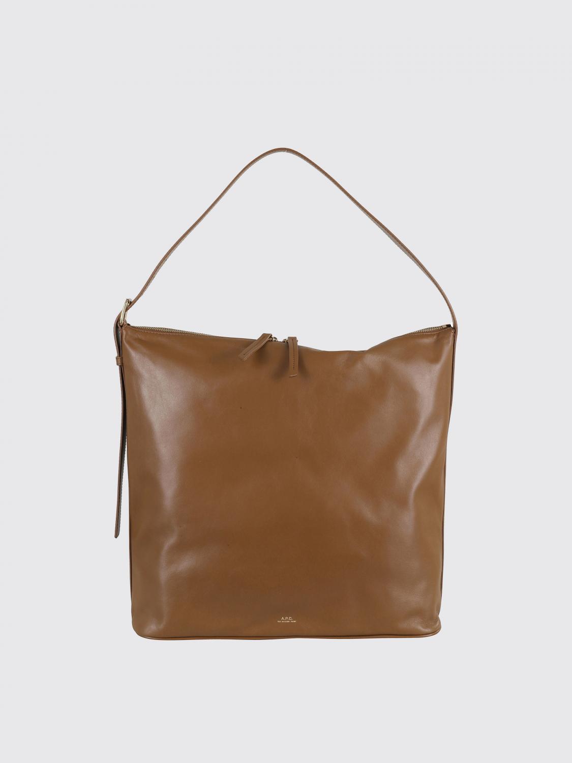 Apc Shoulder Bag A. P.c. Woman Color Leather In Brown