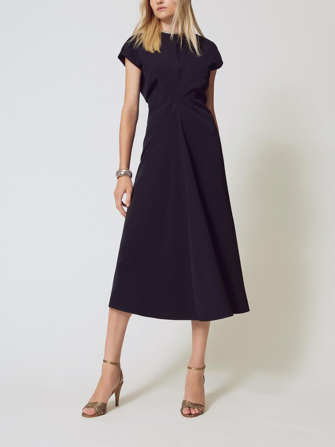 Twinset Dress Woman Color Black In Black