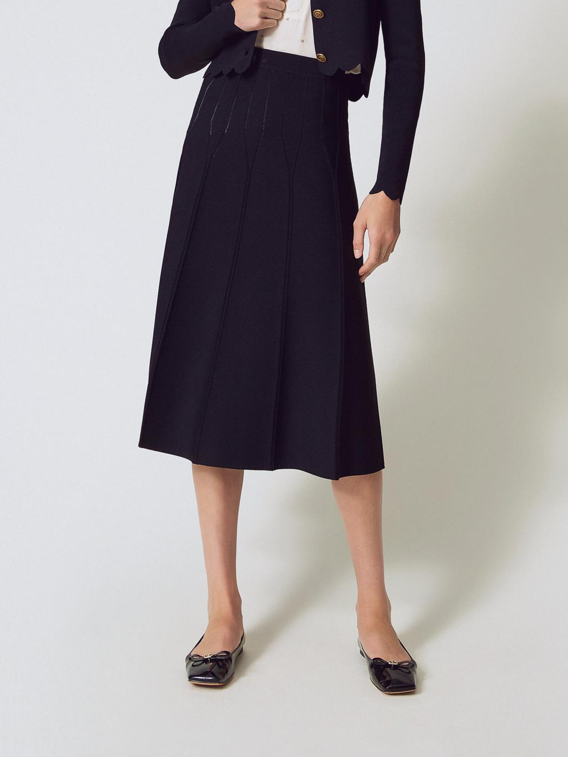 Twinset Dress Woman Color Black In Blue