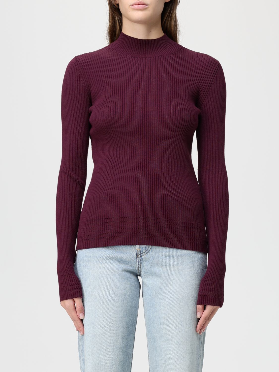 Twinset Top Woman Color Wine In Burgundy