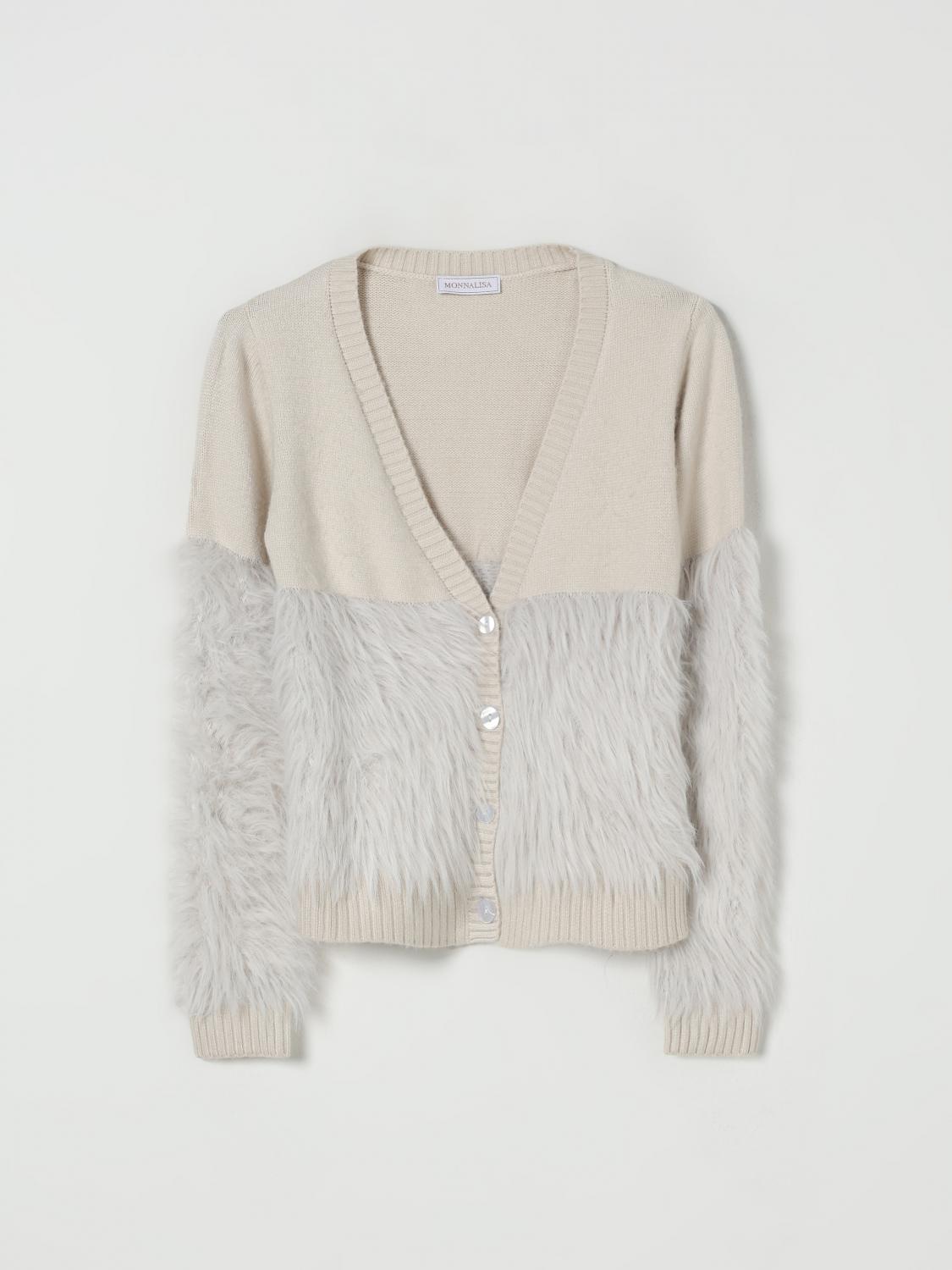 Monnalisa Jacket  Kids Color Beige In Multi