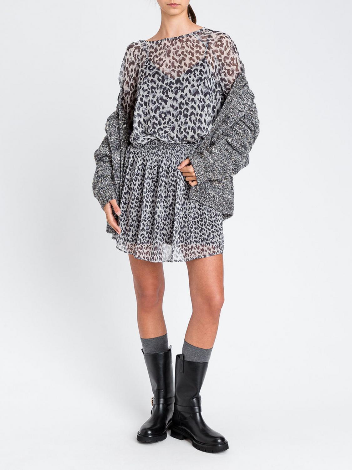 Twinset Actitude Dress Woman Color Multicolor In Gray