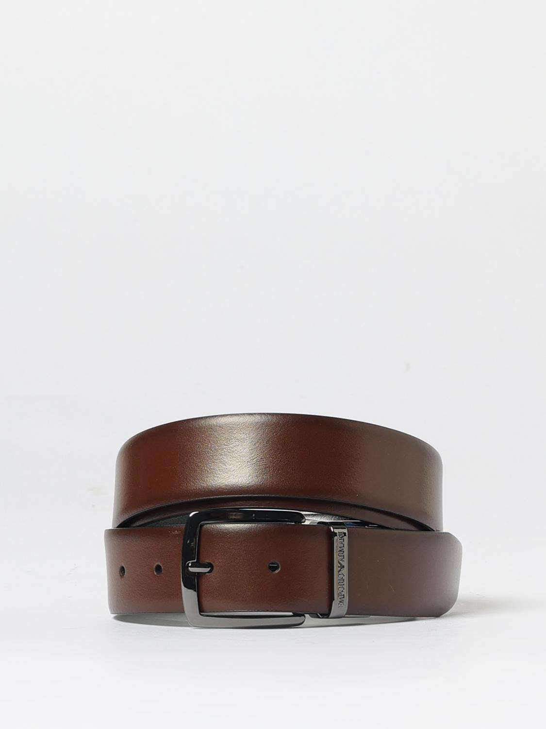 Belt EMPORIO ARMANI Men color Dark Belt EMPORIO ARMANI Men color Dark