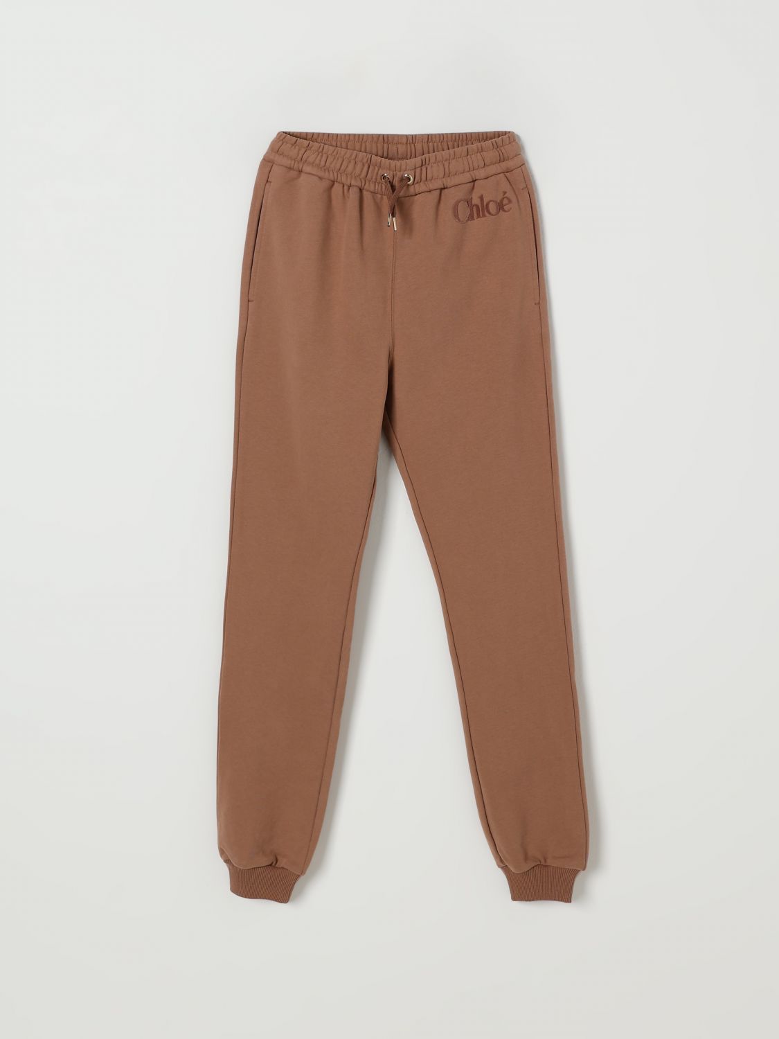 Chloé Pants Kids Color Brown In Brown