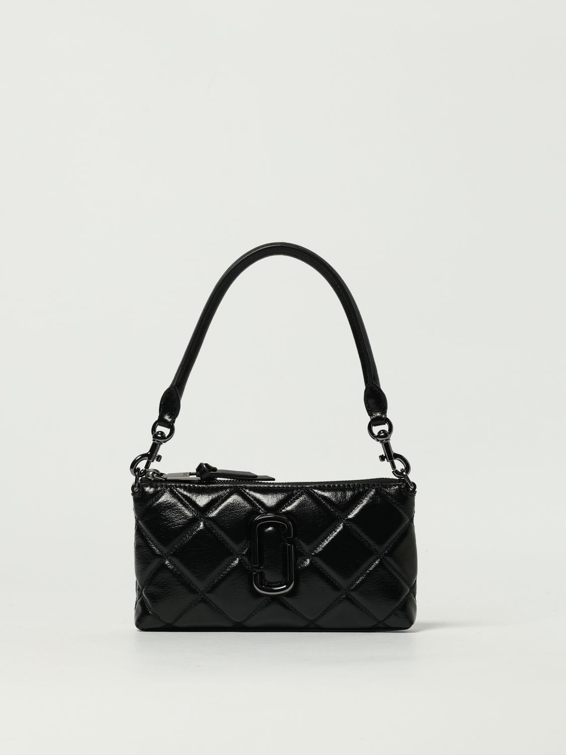 Marc Jacobs The Quilted Snapshot Convertible Shoulder Bag In Black