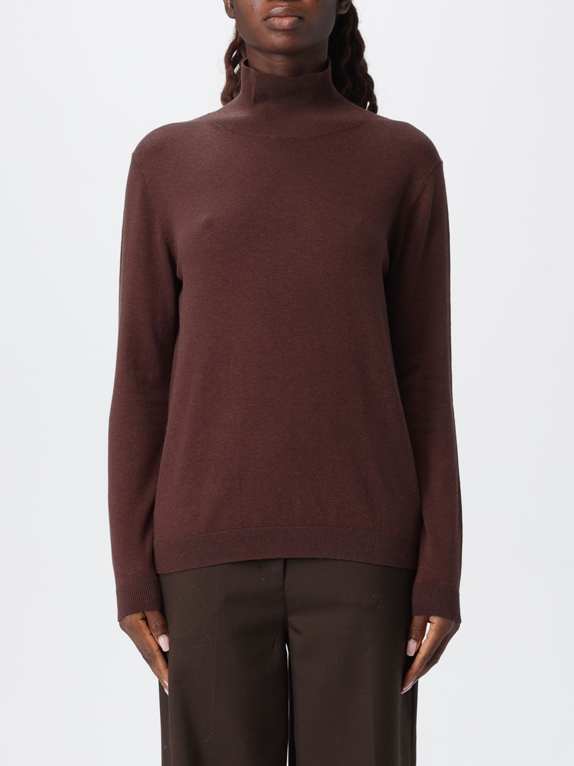 Weekend Max Mara Sweater Woman In Brown