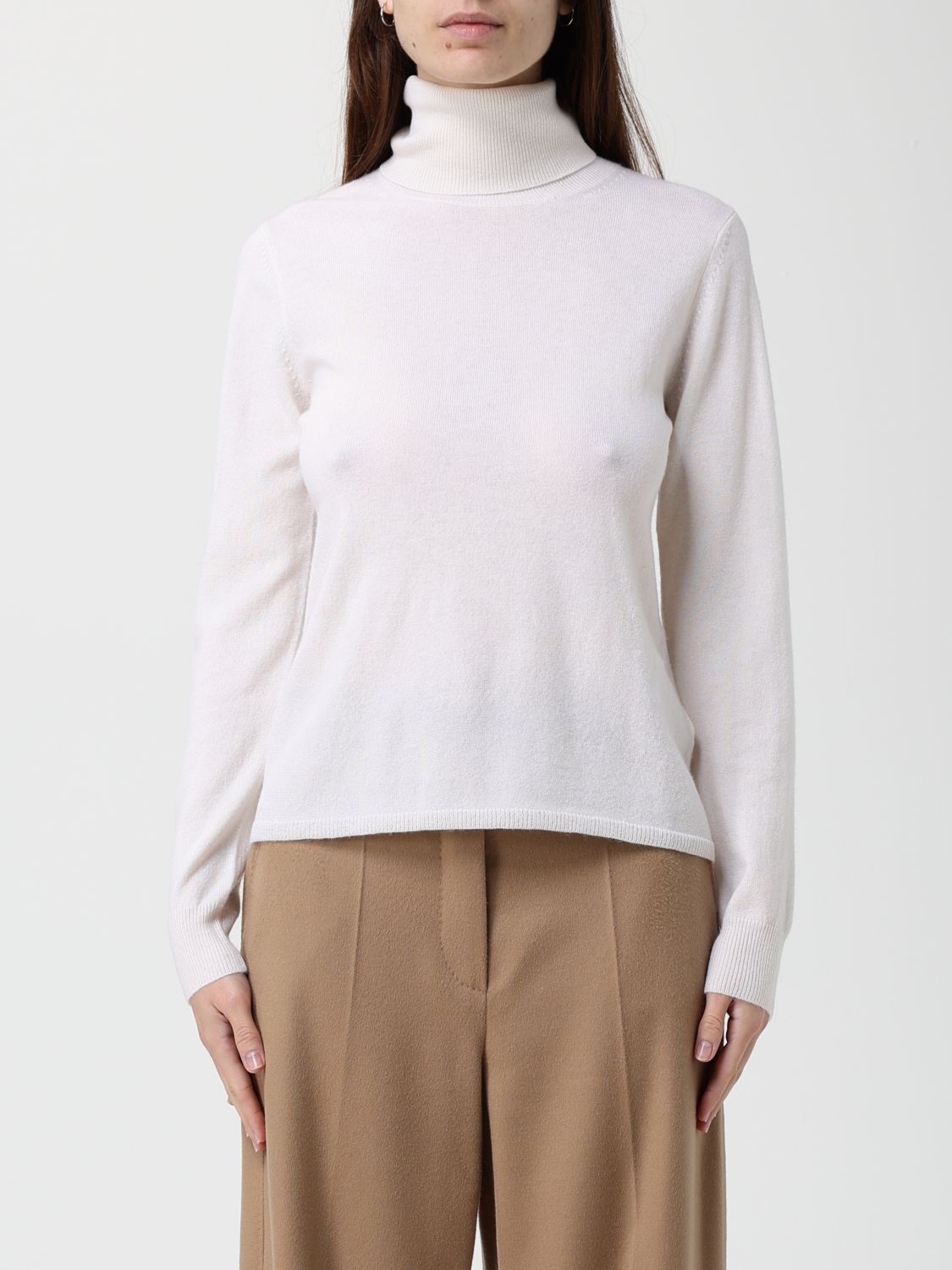 Max Mara Sweater Woman Studio In White