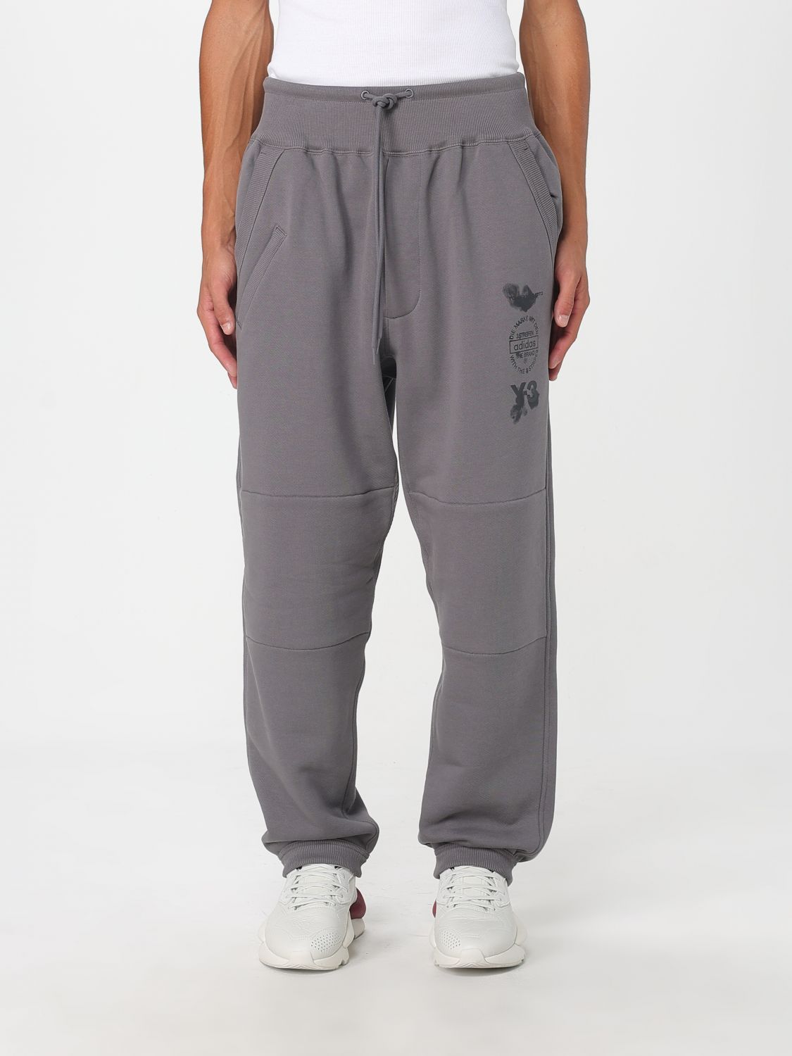 Y-3 Pants  Men Color Grey In Gray
