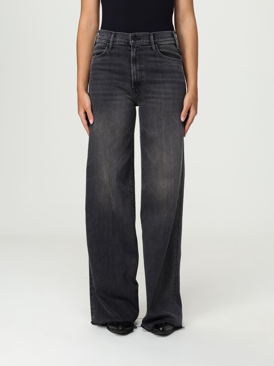 Mother Jeans Woman Color Grey In Gray