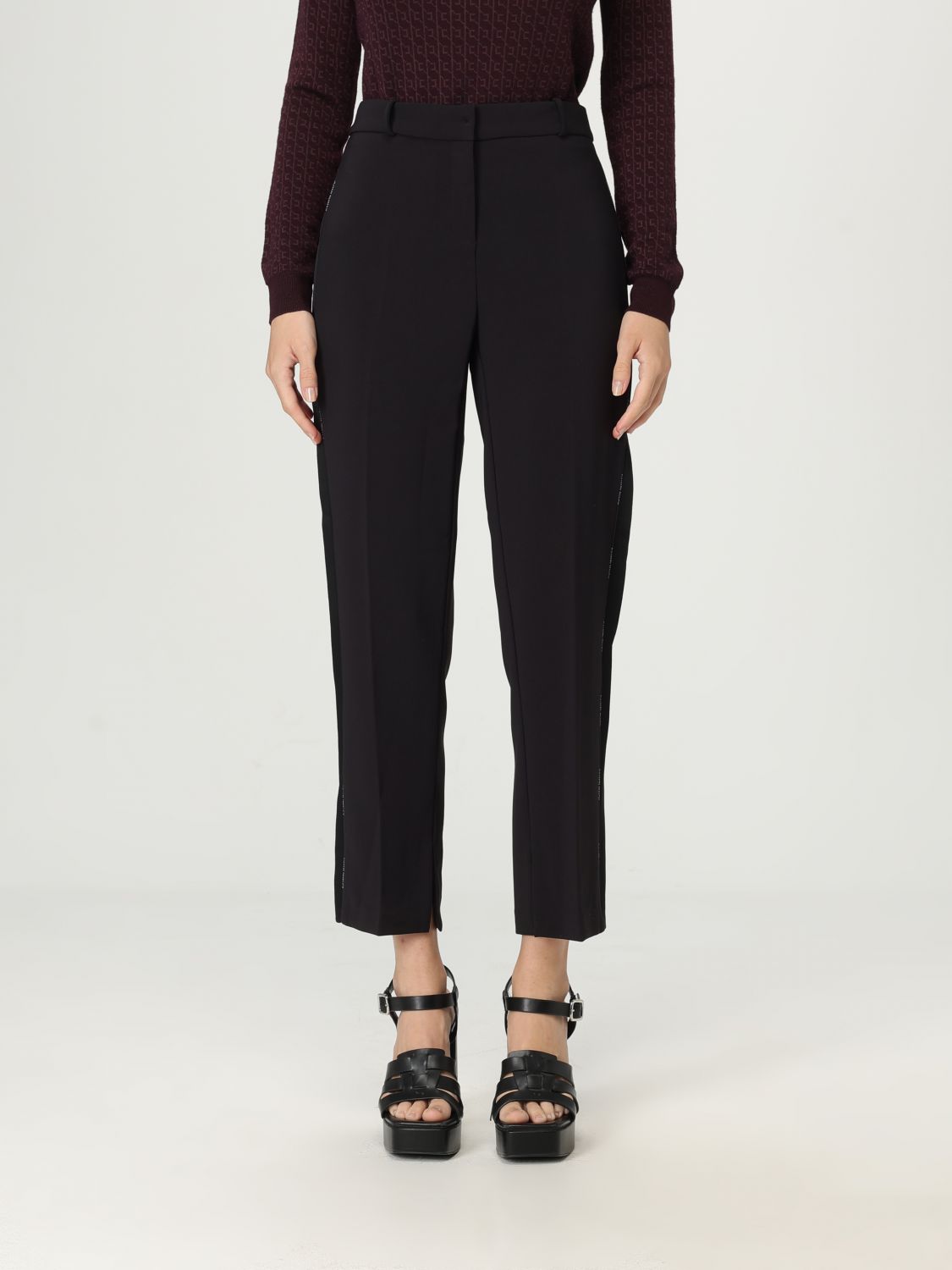 Elisabetta Franchi Pants  Woman Color Black In Black