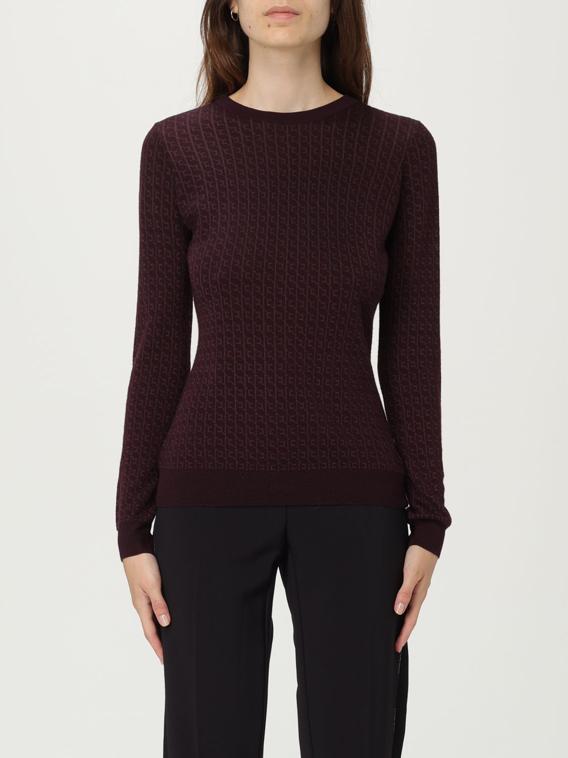 Elisabetta Franchi Sweater Woman Color Violet In Purple