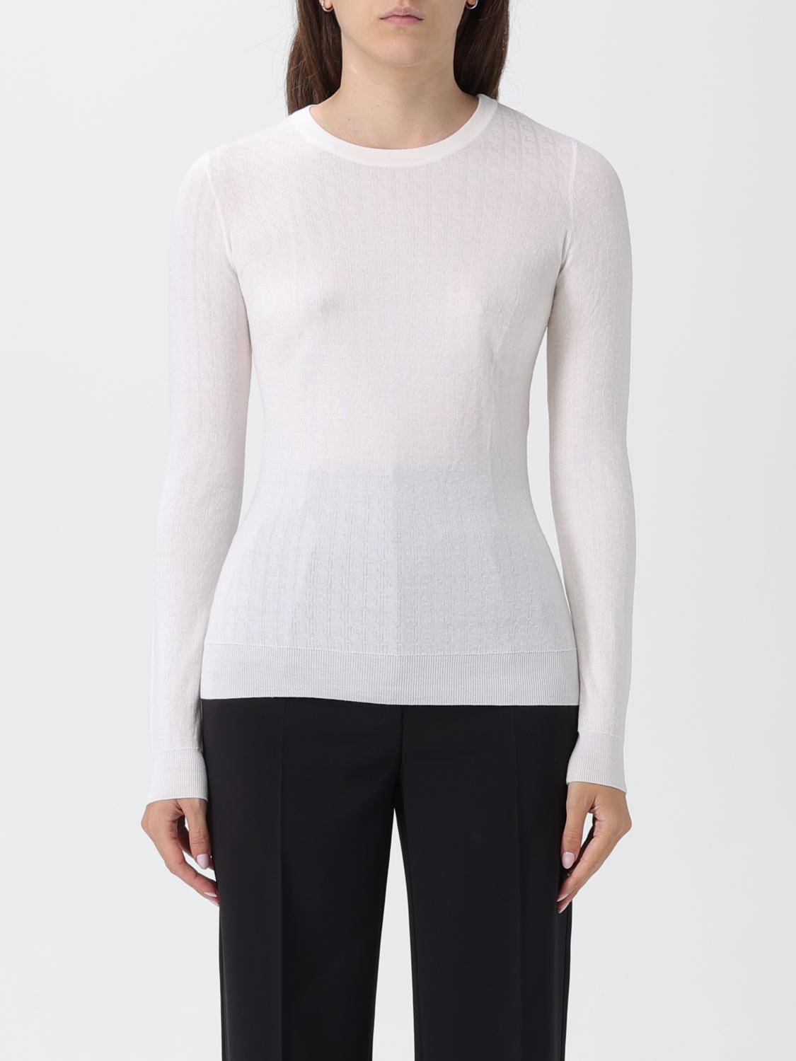 Elisabetta Franchi Sweater  Woman Color Ivory In White