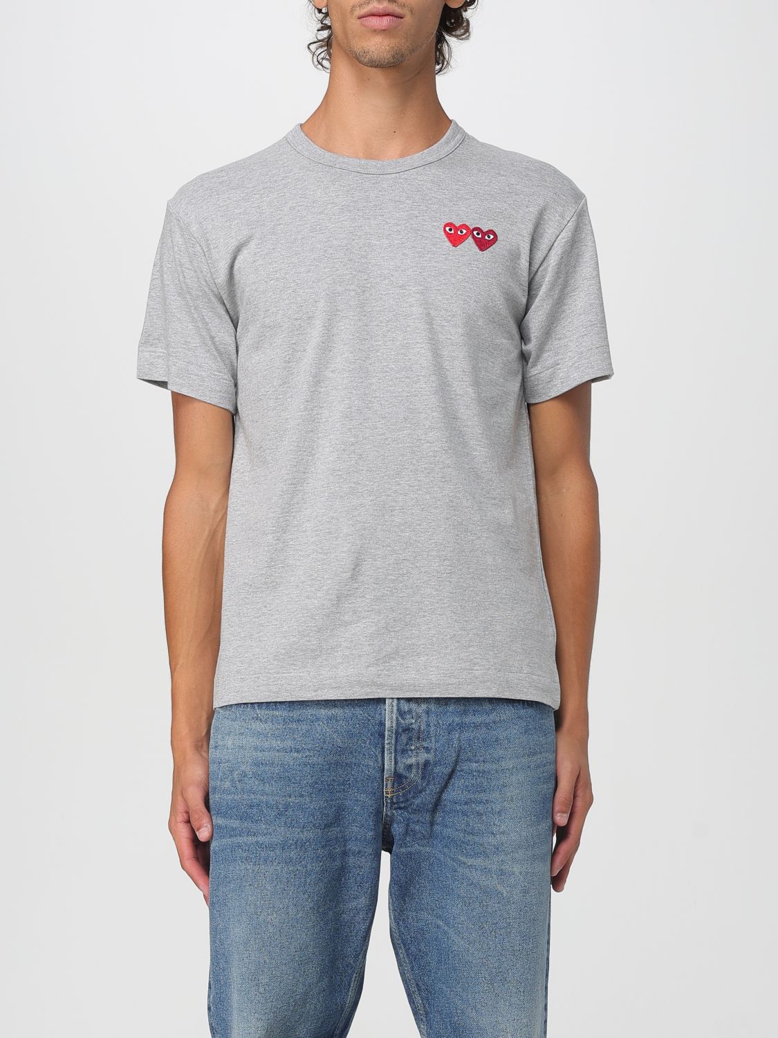 Comme Des Garçons Play T-shirt Comme Des Garcons Play Men Color Grey In Gray