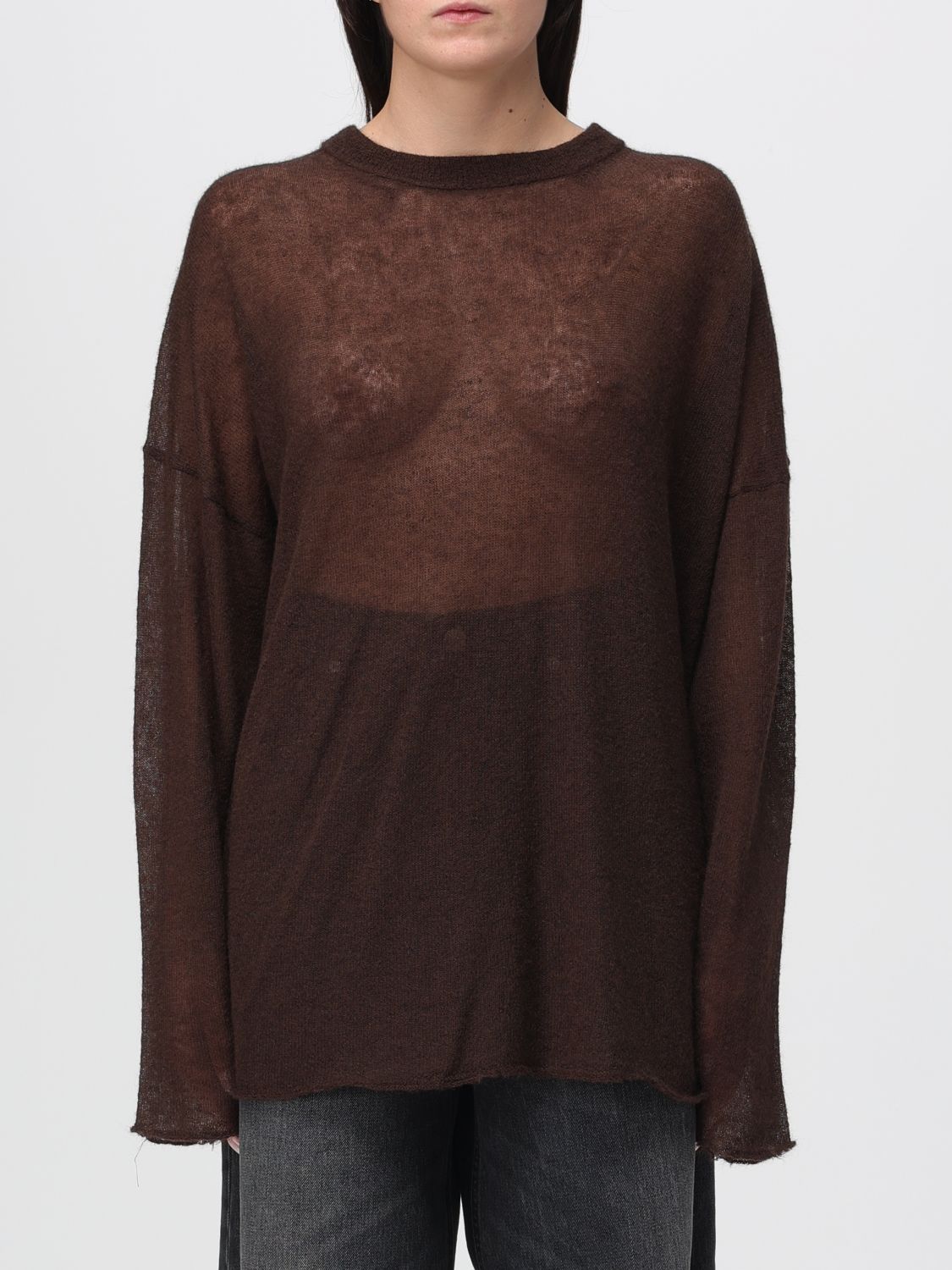 Haikure Sweater Woman Color Brown In Brown