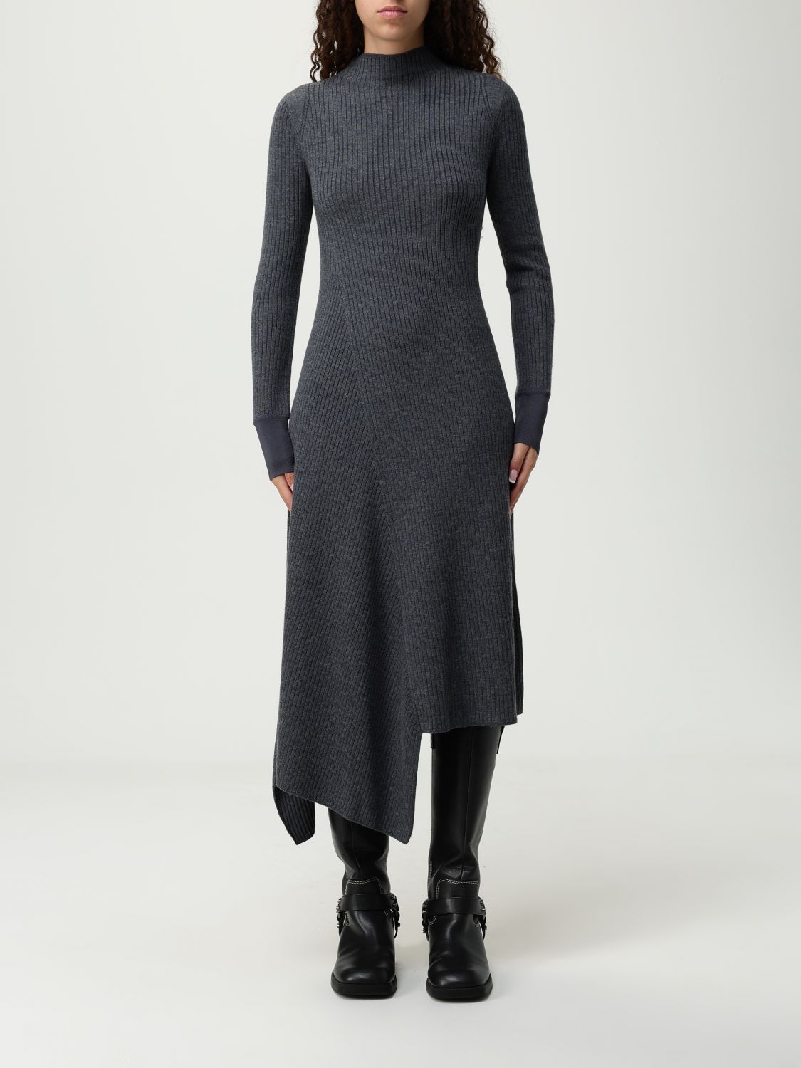 Pinko Dress  Woman Color Grey In Gray