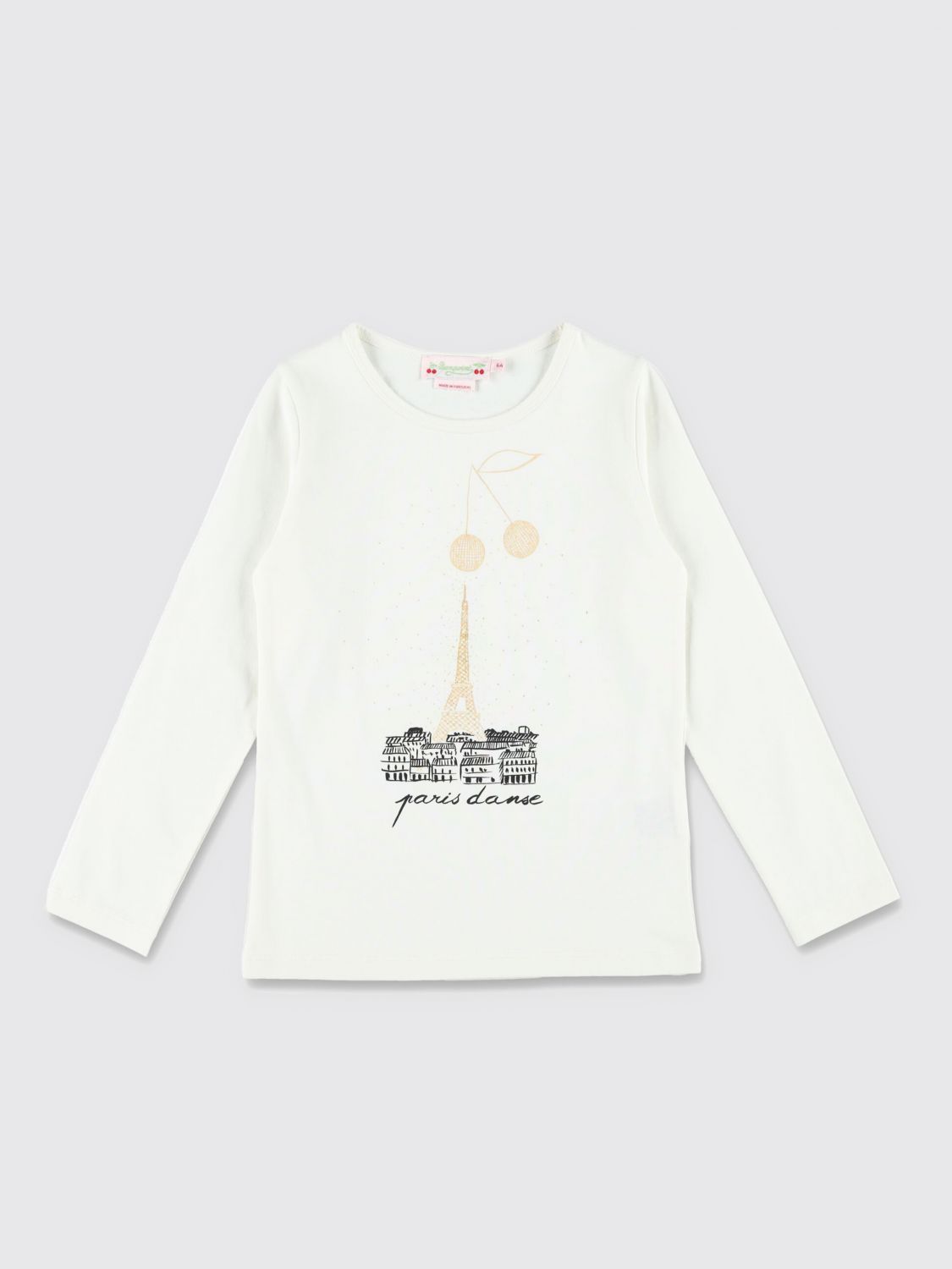 Bonpoint Eiffel-tower Cherry T-shirt In White
