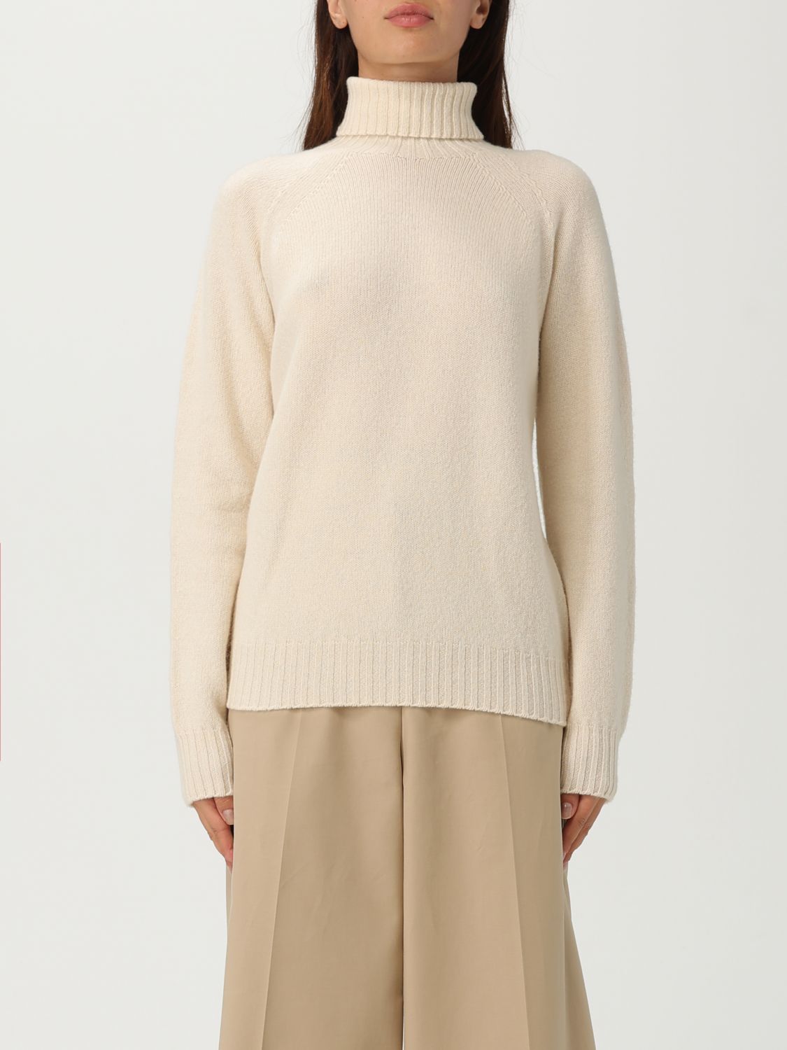 Drumohr Wool Turtleneck In Neutral