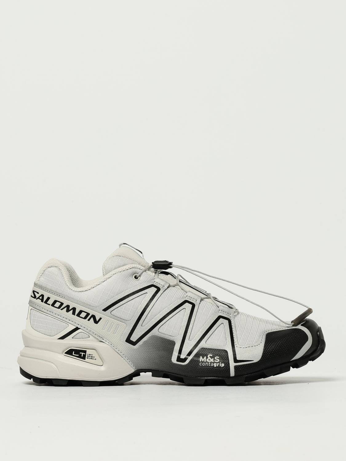 Salomon White Speedcross 3 Sneaker In Gray