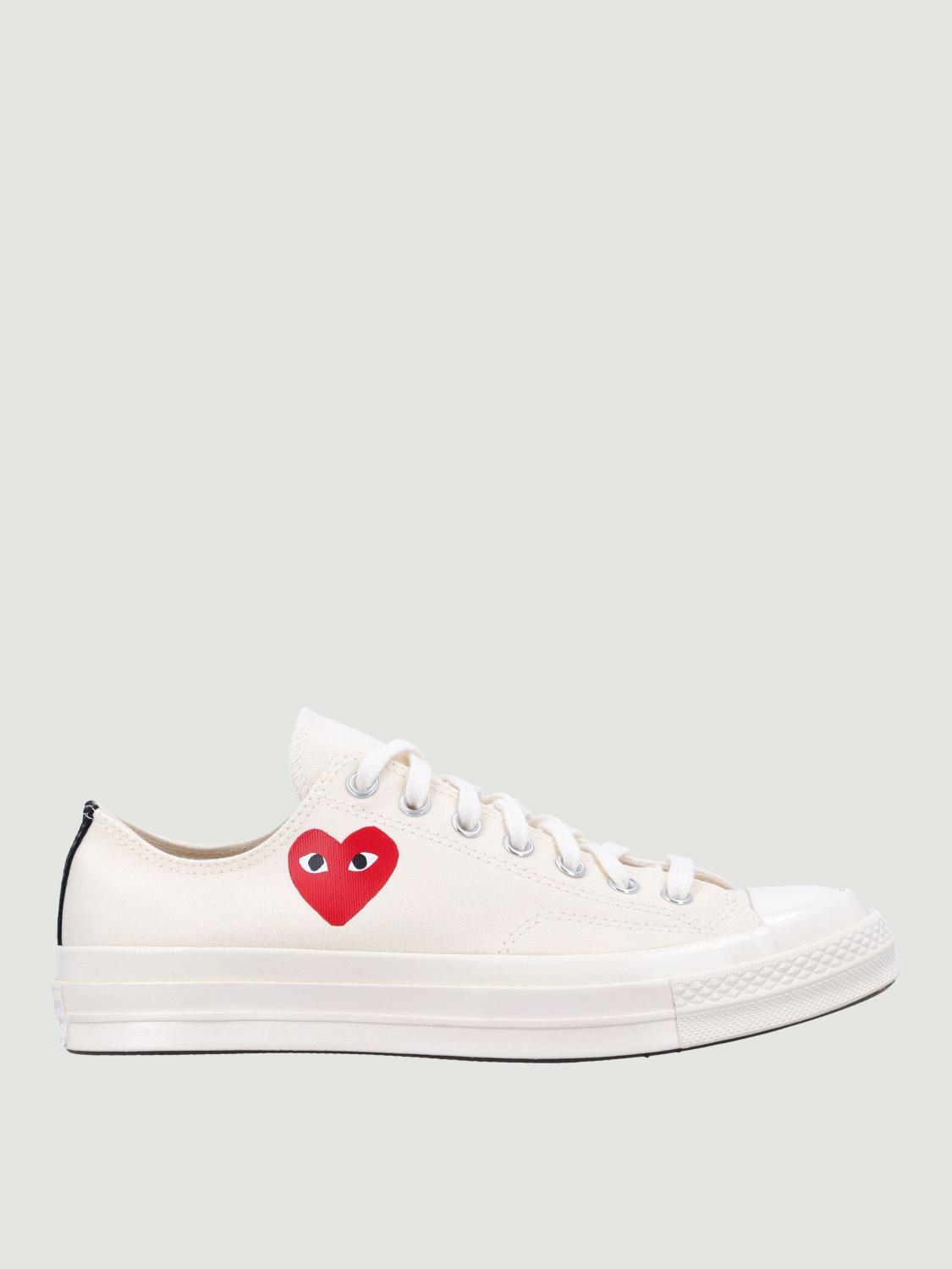 Comme Des Garçons Play X Converse Sneakers Men Color White In White