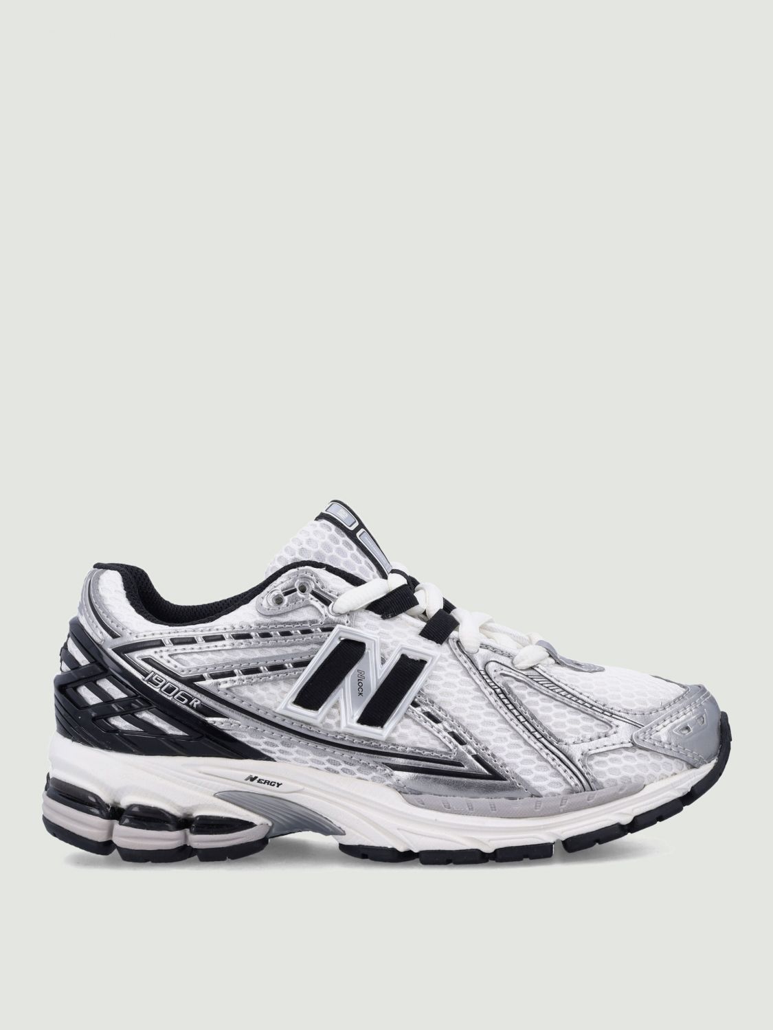 New Balance Multicolor Low Top Sneakers With Logo Detail On The Rear In Tech Fabric Man In White