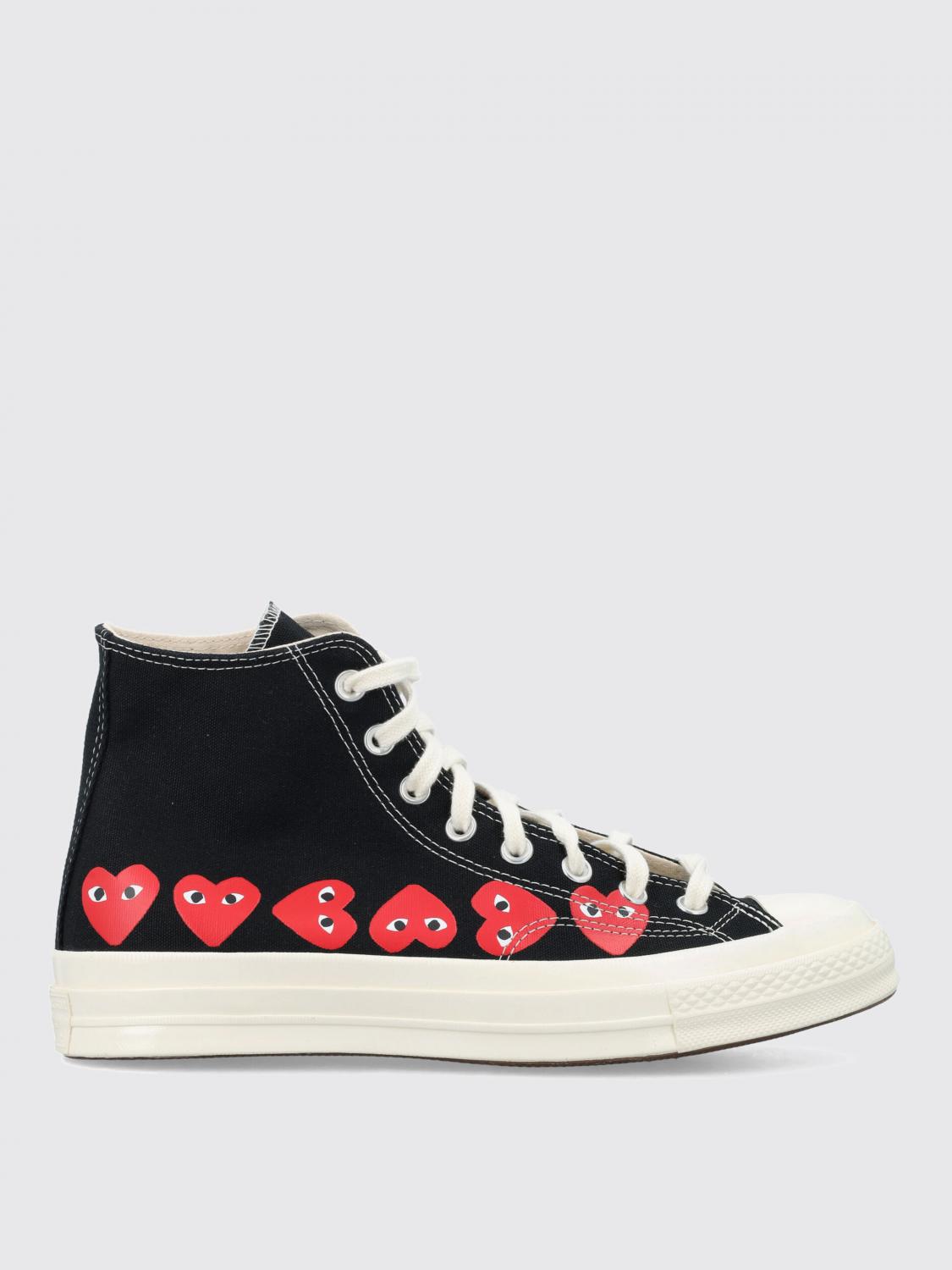 Comme Des Garçons Play X Converse Sneakers Men Color Black In Black