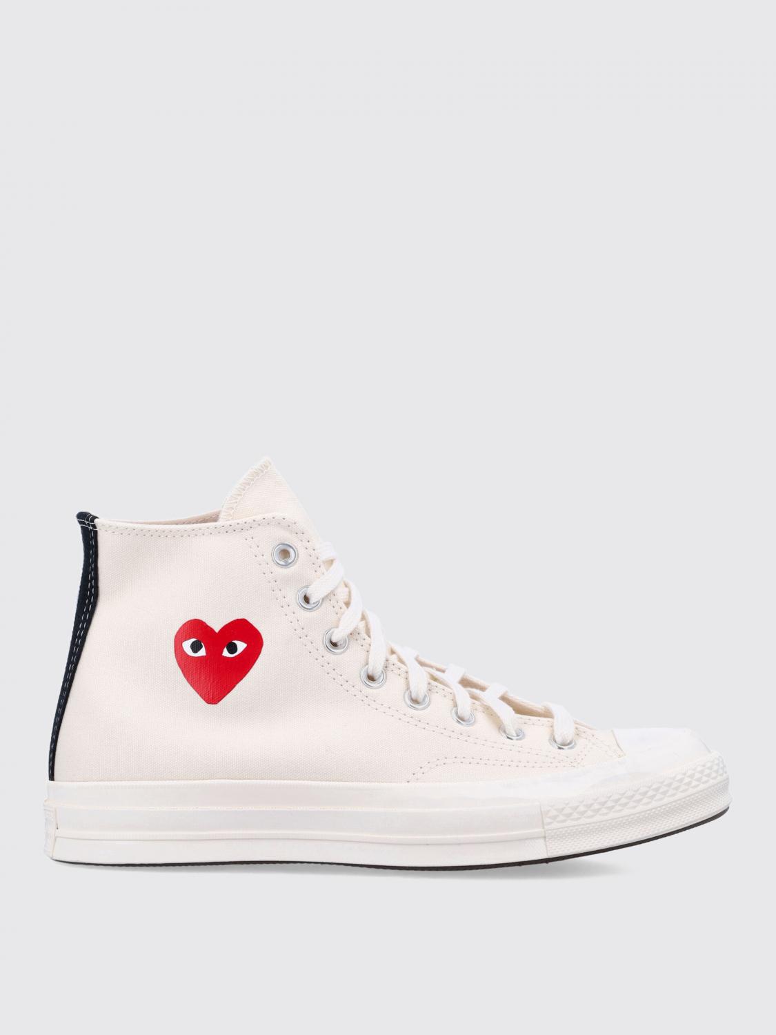 Comme Des Garçons Play X Converse Comme Des Garcons Play X Converse Sneakers In White