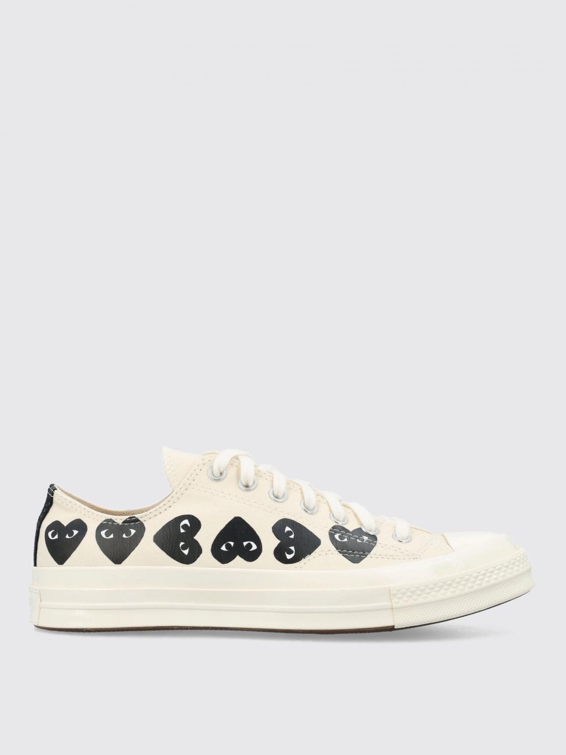 Comme Des Garçons Play X Converse Sneakers Men Color Beige In Sand