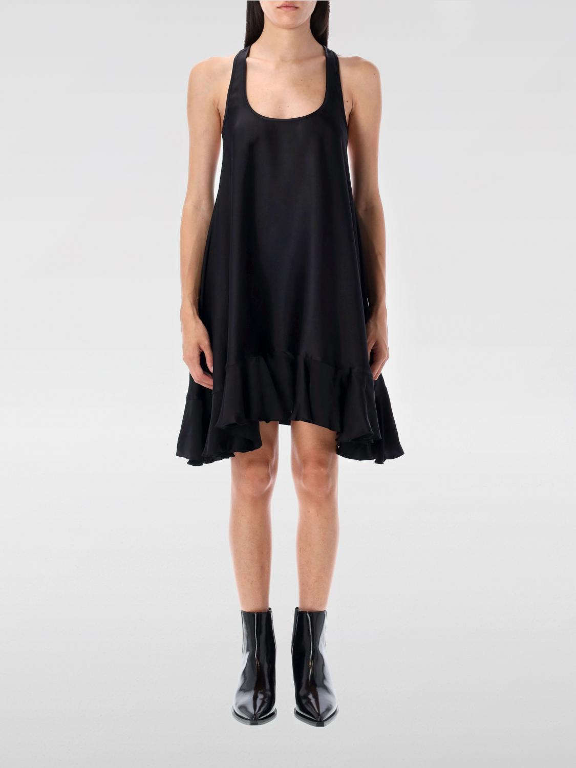 Anine Bing Lilith Silk-blend Mini Dress In Black
