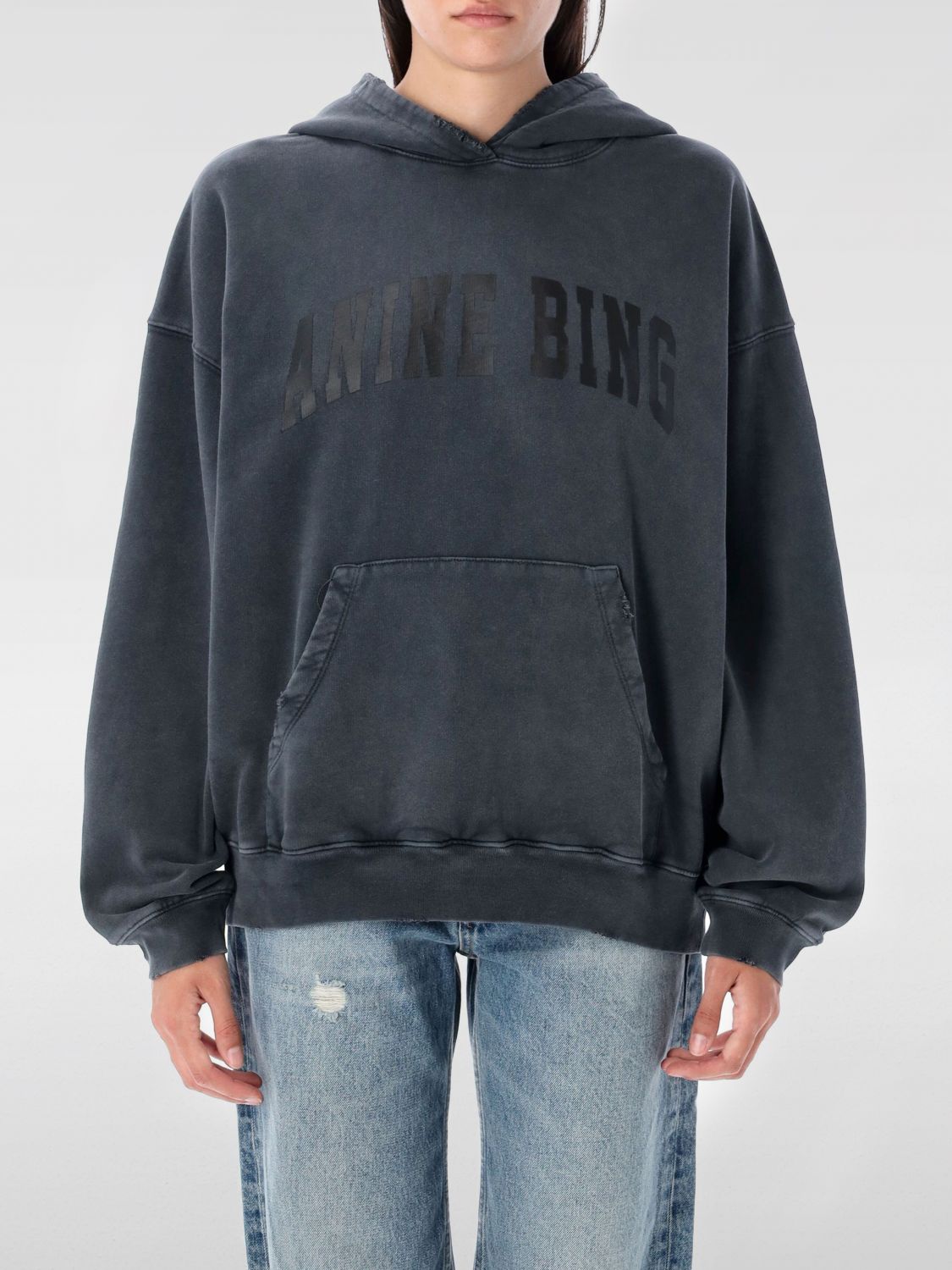 Anine Bing Sweatshirt  Woman Color Black In Blue