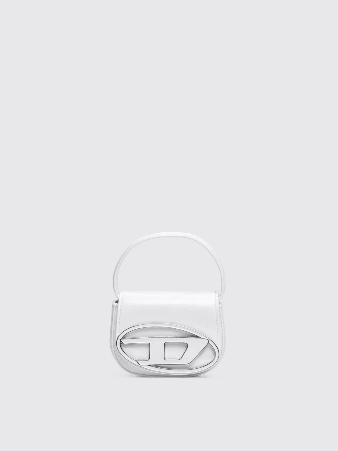 Diesel Women 1dr Leather Shoulder Bag In White