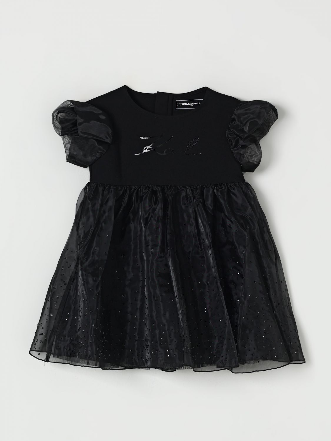 KARL LAGERFELD KIDS Kleid Kinder Farbe Schwarz