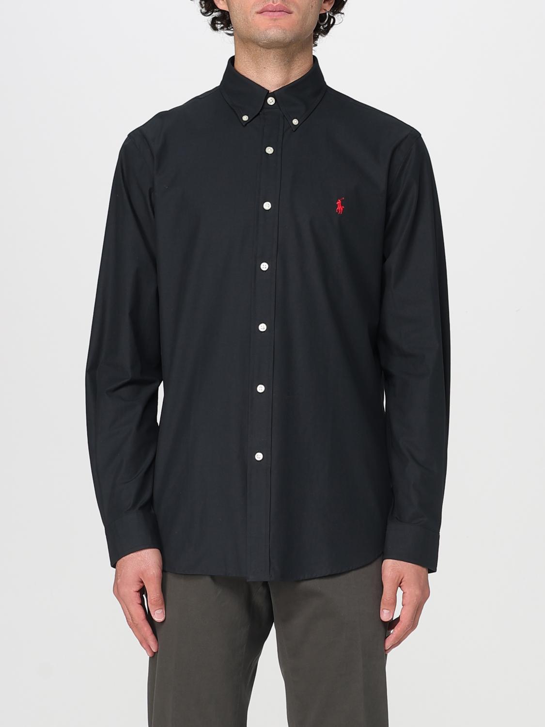 Polo Ralph Lauren Custom-fit Garment Dyed Oxford Shirt In Black