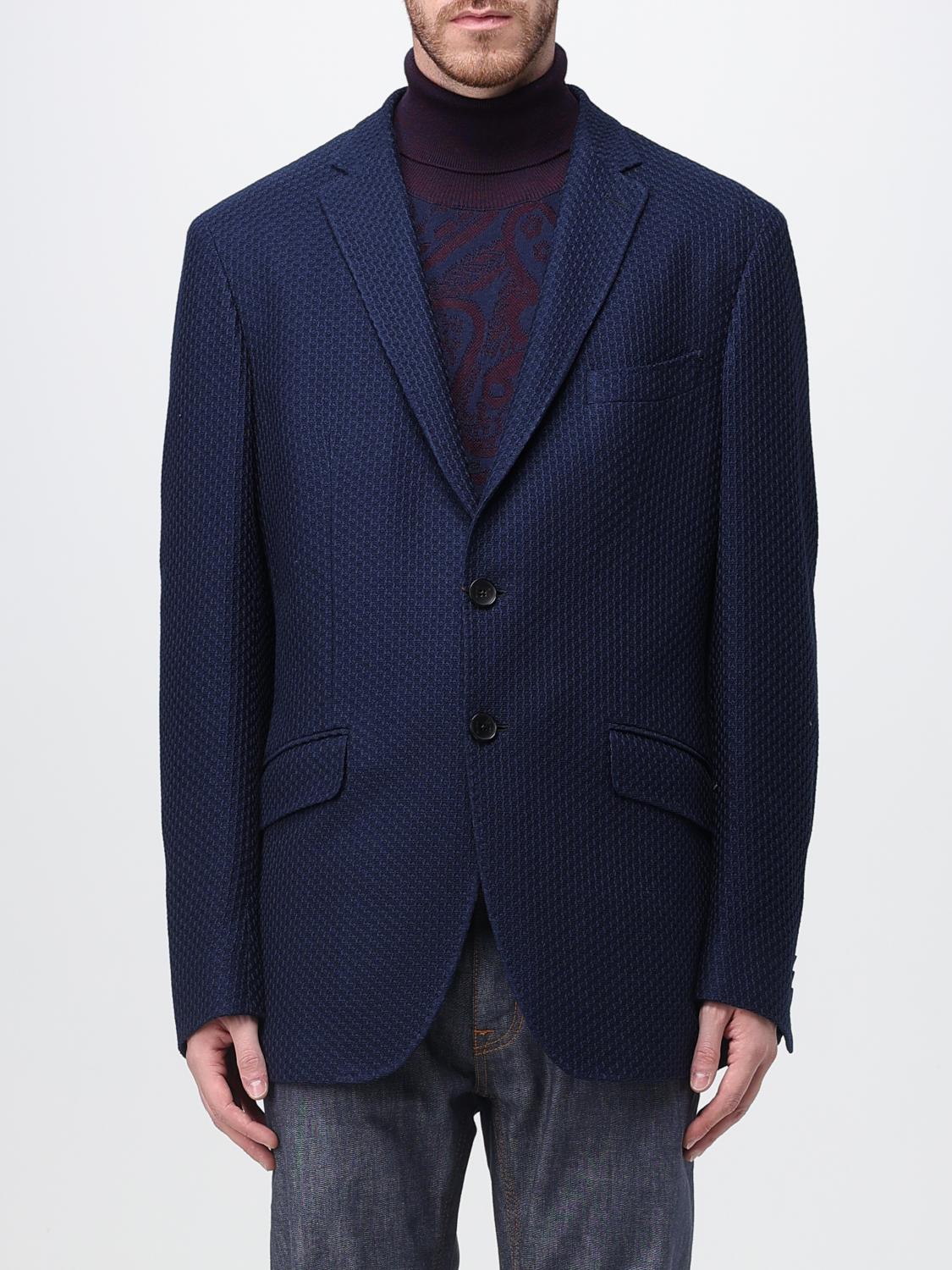ETRO Jacke Herren Farbe Blau