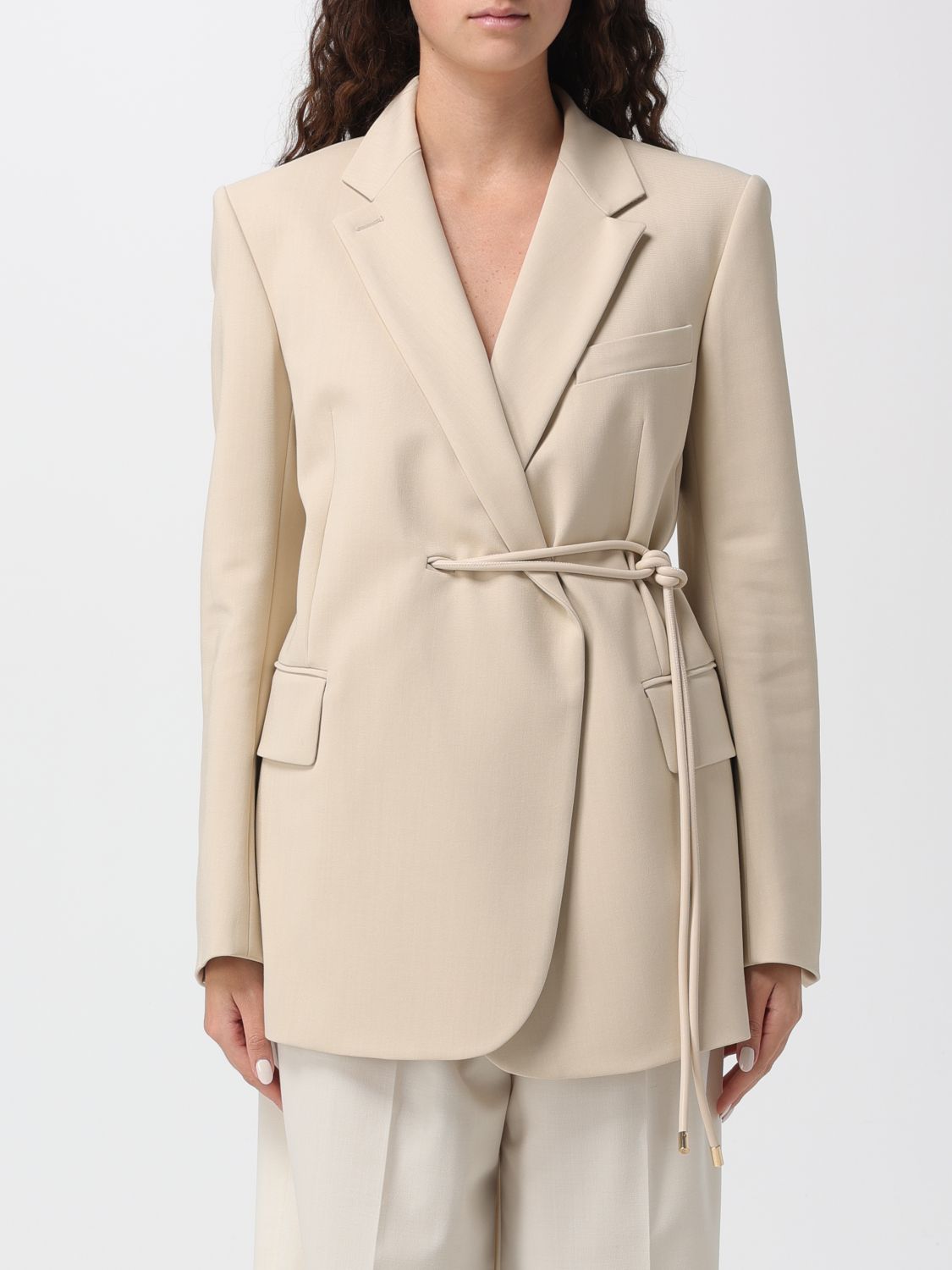 Sportmax Jacket  Woman Color Ivory In Gray