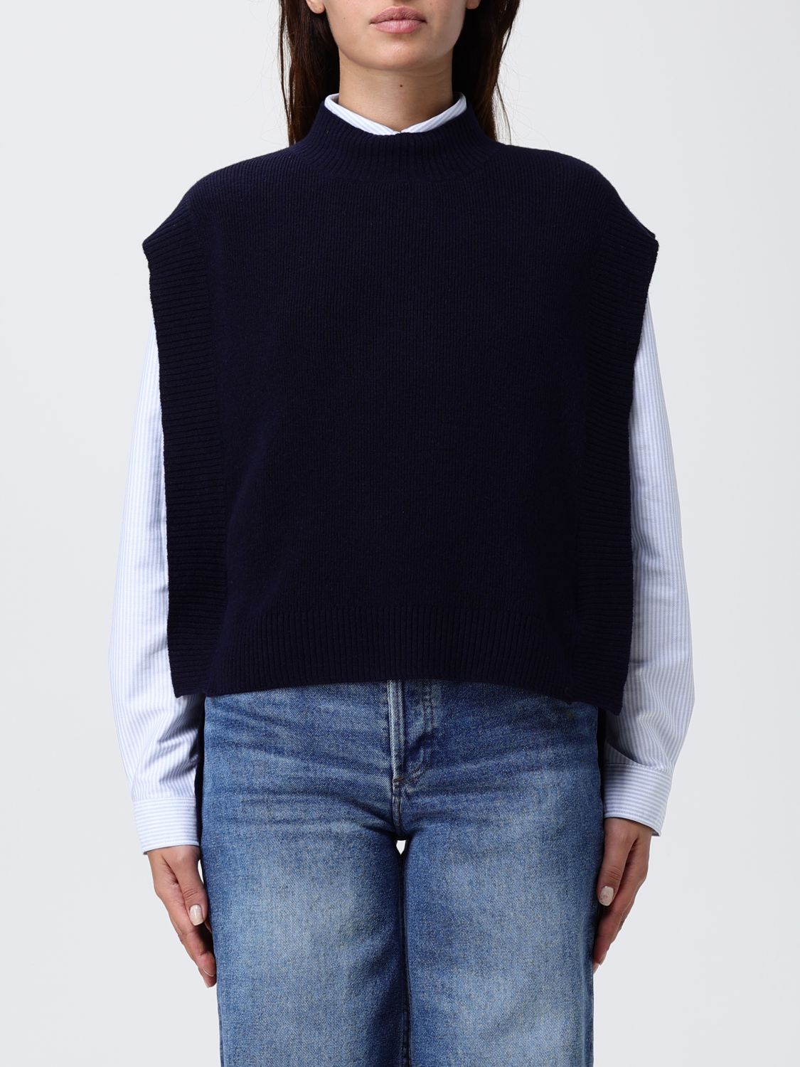 Apc Sweater A. P.c. Woman Color Blue In Black