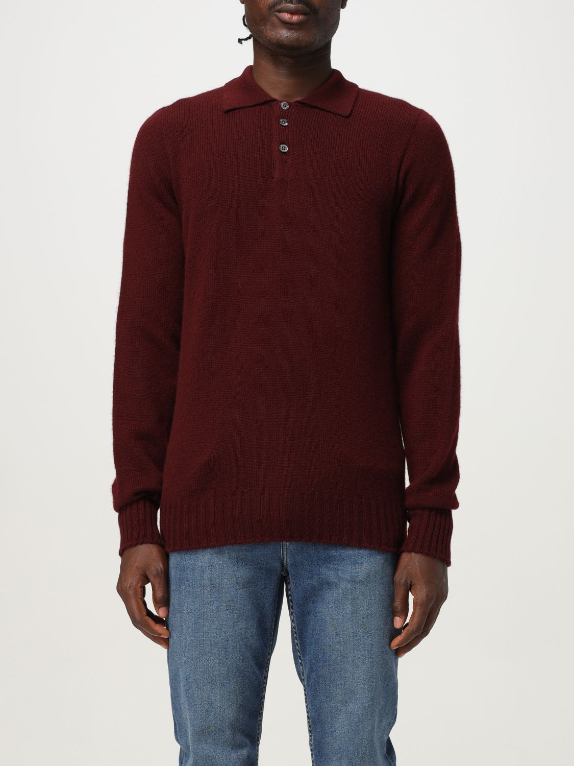 Drumohr Cardigan Men Color Burgundy In Brown