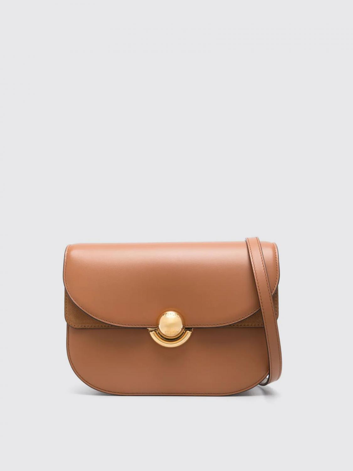 Furla Sfera Small Brown Leather Crossbody Bag In Brown