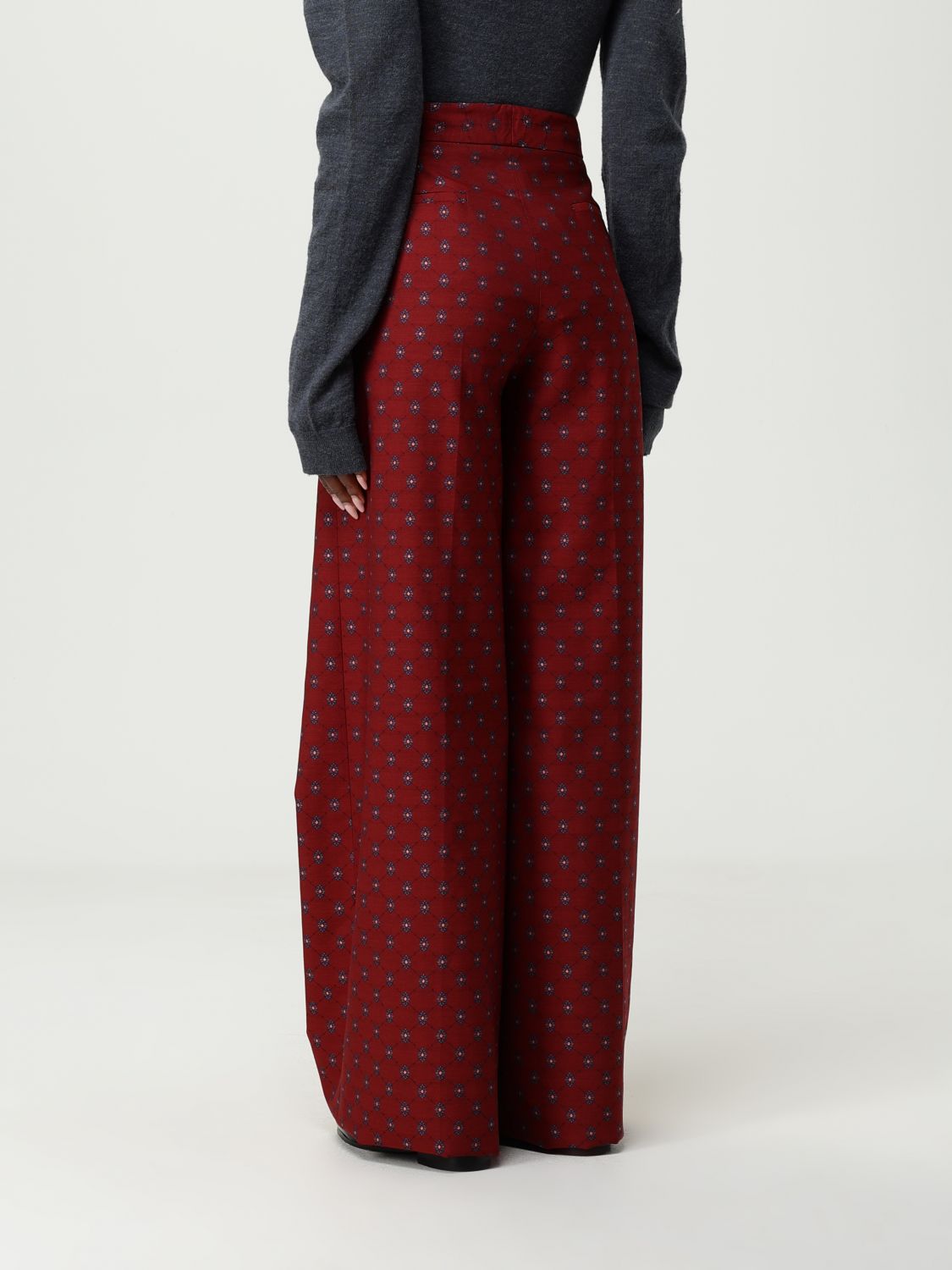 Weekend Max Mara Pants Woman In Animal Print