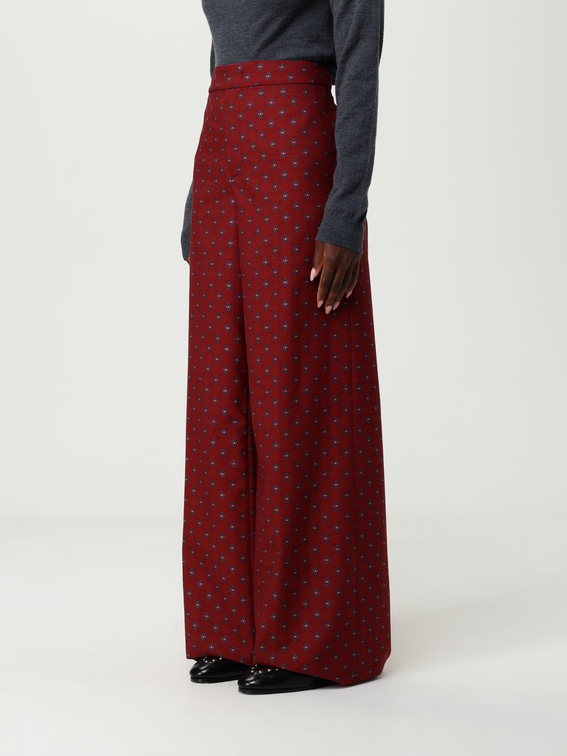 Weekend Max Mara Pants Woman In Animal Print