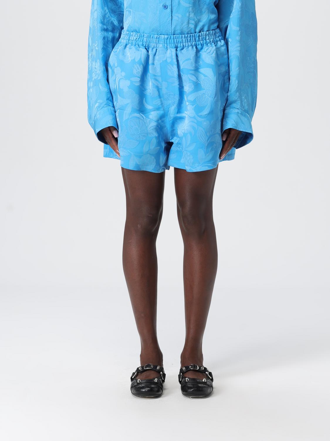 Shorts BALENCIAGA Woman color Sky