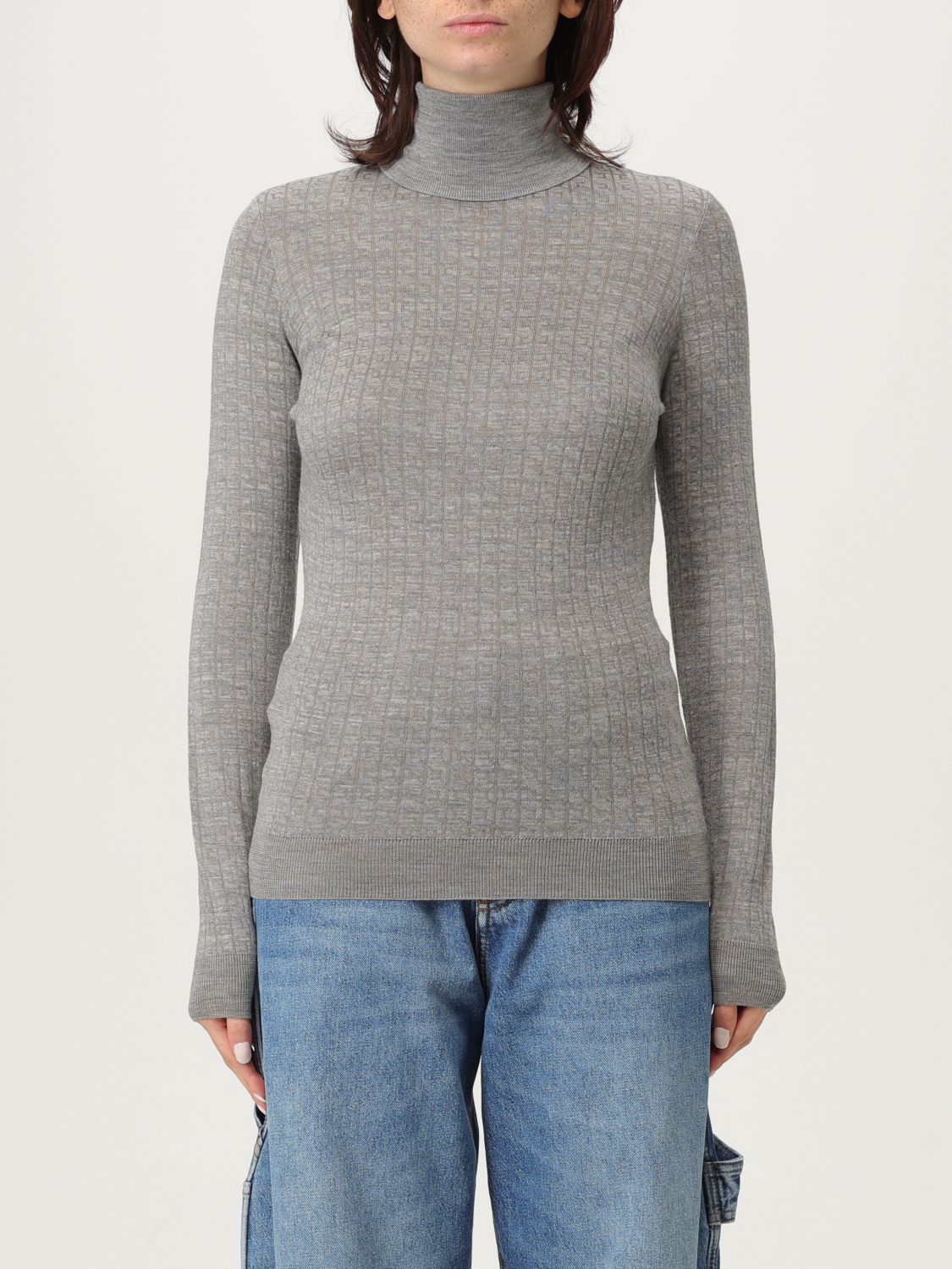 Elisabetta Franchi Sweater Woman Color Grey In Gray