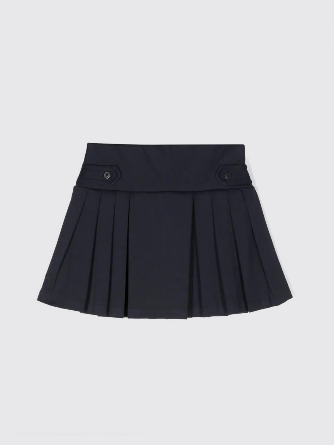 Polo Ralph Lauren Pleated High-waist Skirt In Blue