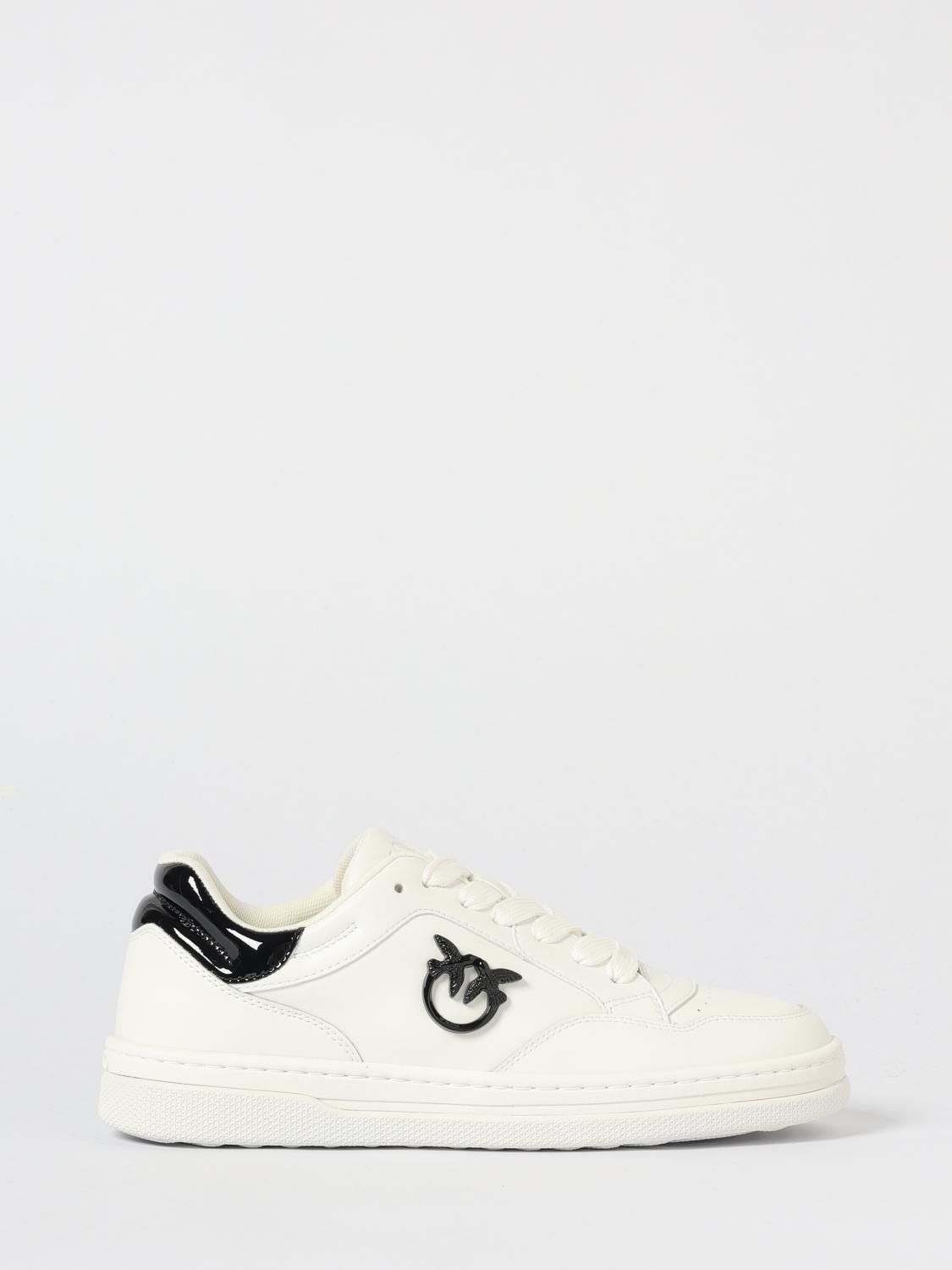 Pinko Sneakers With Love Birds Logo Plaque In Animal Print
